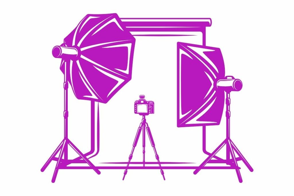 Illustration d'un studio photo